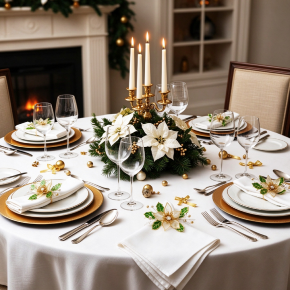 Festive Dining Table Decoration