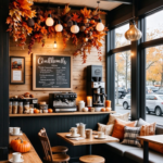Café Interior Scene Arrangement