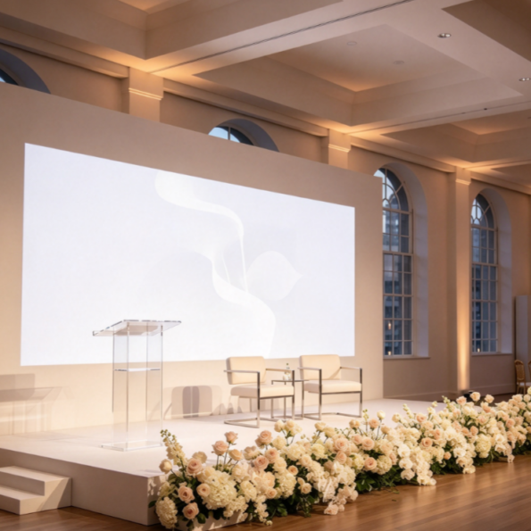 Corporate Event Space Arrangement