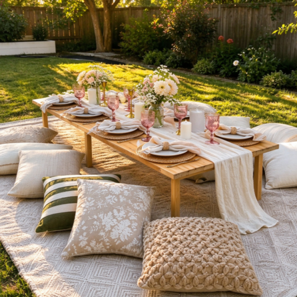 Outdoor Picnic Scene Styling